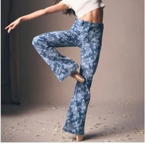 Gap x LoveShackFancy flare high rise floral jeans